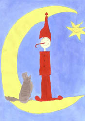 "der kleine schnarch und die reise zum mond"